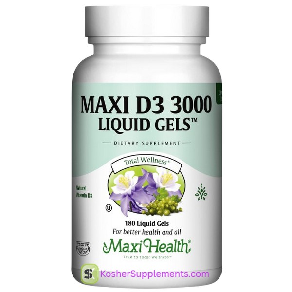 Maxi Health Maxi D3 3000 Liquid Gels 180